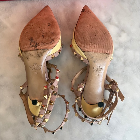 Valentino Garavani 65mm Rockstud Caged Pumps Size 38 - Picture 2 of 4